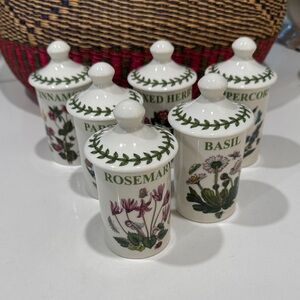 Portmerion Botanical Garden spice jars